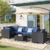 Streamdale Furniture Streamdale 7-piece Outdoor Patio Furniture Set (dark Blue)