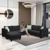 Streamdale Furniture Streamdale 7-seat L-shape Modular Sectional Sofa Set With Ottoman