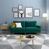 Streamdale Furniture Streamdale 70" Modern Button Tufted Sofa With 2 Throw Pillows For Living Room