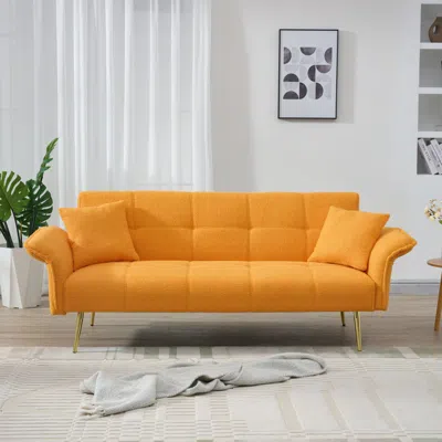 Streamdale Furniture Streamdale 70" Teddy Fleece Convertible Sofa Bed
