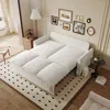 Streamdale Furniture Streamdale 70" Velvet Convertible Sofa Sleeper With Accessories