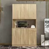 Streamdale Furniture Streamdale 70.87" Tall Wardrobe & Kitchen Cabinet, With 6-doors, 1-open
