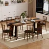 Streamdale Furniture Streamdale 70.9" Rectangular Dining Table - Seats 8, Rustic Brown