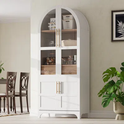 Streamdale Furniture Streamdale 71" Arched Kitchen Pantry Cabinet
