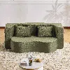 Streamdale Furniture Streamdale 71" Folding Sofa Bed Futon - Green In Green
