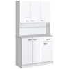 Streamdale Furniture Streamdale 71" Modern Freestanding Kitchen Buffet Hutch With Server And Storage