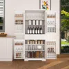 Streamdale Furniture Streamdale 71.65" White Pantry Cabinet With Drawer & Adjustable Shelves