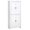 Streamdale Furniture Streamdale 72" 4-door Kitchen Pantry With Adjustable Shelves, White