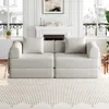 Streamdale Furniture Streamdale 72.4" Convertible Sofa Bed With Storage Pockets And Cushions