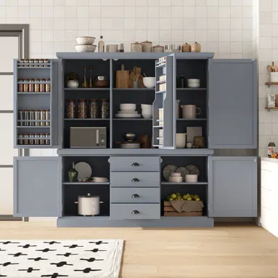 Streamdale Furniture Streamdale 73" Wooden Kitchen Pantry Cabinet