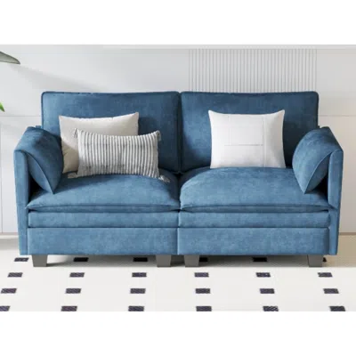 Streamdale Furniture Streamdale 74" Loveseat Sofa - Mid Century Modern Couch For Small Spaces