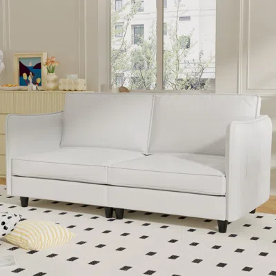 Streamdale Furniture Streamdale 74" Loveseat Sofa - Mid Century Modern Couch For Small Spaces