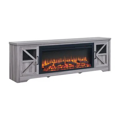 Streamdale Furniture Streamdale 75" Fireplace Tv Stand For Tvs Up To 80",with 44" Electric Fireplace