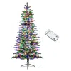 Streamdale Furniture Streamdale 7.5 Ft Pre-lit Mountain Pine Snow Flocked Artificial Christmas Tree With 500 Led Lights In Multi