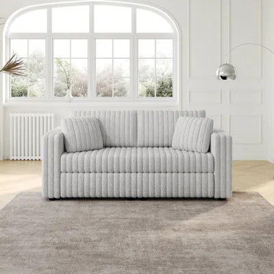 Streamdale Furniture Streamdale 75.6" Light Gray Modular Sofa - Comfortable, Modern Design