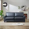 Streamdale Furniture Streamdale 75.6" Pets Friendly Leather Rolled Arm Upholstered Loveseat 2-seater Couch With Removable