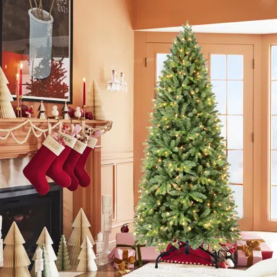 Streamdale Furniture Streamdale 7.5ft Christmas Tree 1599 Tips 450 Warm White Led Lights Easy Setup In Gray