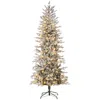 Streamdale Furniture Streamdale 7.5ft Snow Flocked Prelit Christmas Tree W/ 350 Warm Lights Auto Open