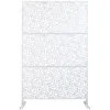 Streamdale Furniture Streamdale 76" Metal Privacy Screen - White