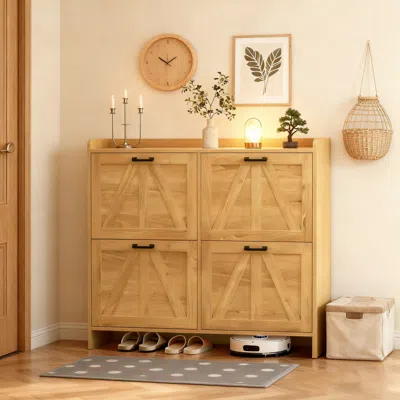 Streamdale Furniture Streamdale 77" Tall Shaker Kitchen Pantry Cabinet With Storage & Wine Racks