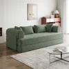 Streamdale Furniture Streamdale 78.7" Convertible Sleeper Sofa Bed With Pillow & Side Pocket In Green