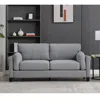 Streamdale Furniture Streamdale 79" Modern Style Button Tufted Linen Upholstered 3-seat Sofa