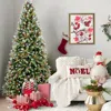 Streamdale Furniture Streamdale 7ft Christmas Tree W/ 450 Warm White Led Lights Snow-tipped Branches & Pine Cones