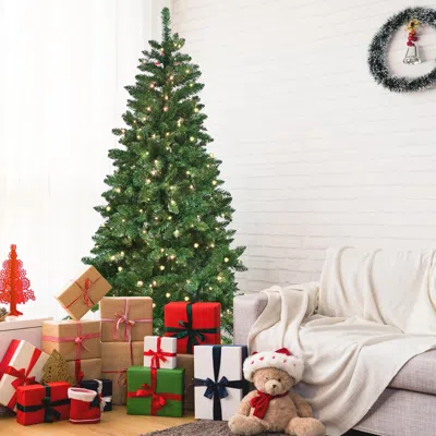 Streamdale Furniture Streamdale 7ft Green Christmas Tree With 400 Wifi Rgb Led Lights Music Sync App-controlled In Multi