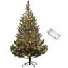 Streamdale Furniture Streamdale 7ft Prelit Artificial Cedar Christmas Tree With Dual Color Led Lights Green In Multi
