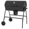 Streamdale Furniture Streamdale 8-burger Charcoal Grill With Warming Rack And Thermometer