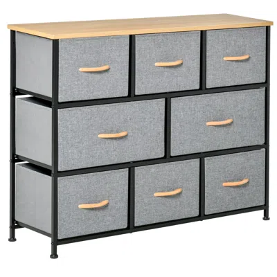Streamdale Furniture Streamdale 8-drawer Fabric Storage Unit With Steel Frame