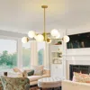 Streamdale Furniture Streamdale 8-light Chandelier With Globe Shades And Mid-century Design