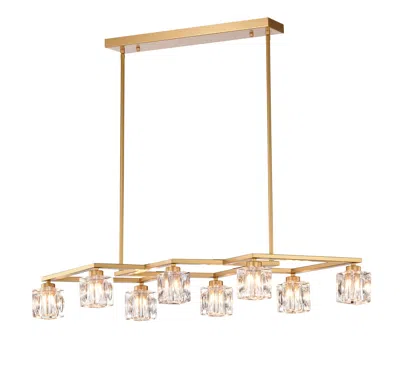 Streamdale Furniture Streamdale 8-light Crystal Chandelier, Matte Finish For Dining & More
