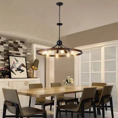 Streamdale Furniture Streamdale 8-light Farmhouse Chandelier (no Bulbs)