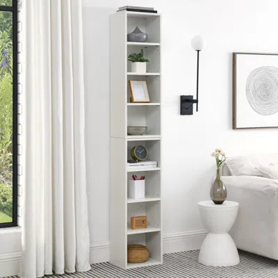 Streamdale Furniture Streamdale 8-tier Media Tower Rack, Adjustable Shelves, Tall Bookcase
