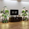 Streamdale Furniture Streamdale 8-tier Plant Stand W/ Grow Lights, Stepless Dimming, Metal Steel Pipe In Brown