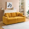 Streamdale Furniture Streamdale 80" Foldable Chaise Longue Sofa With Cupholders And Pillows
