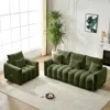 Streamdale Furniture Streamdale 80.7" Teddy Fabric Sofa With Pillows & Cushions - Solid Wood Frame