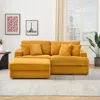 Streamdale Furniture Streamdale 82" Corduroy Sofa With Storage Feet