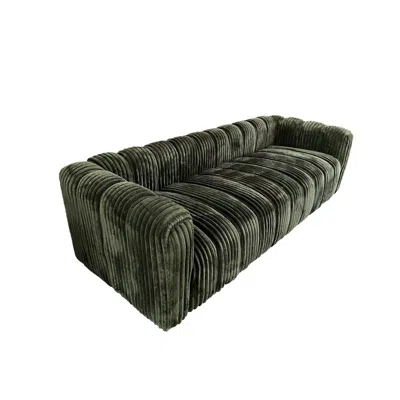 Streamdale Furniture Streamdale 82.68-inch High-end Corduroy Multi-seat Sofa In Green