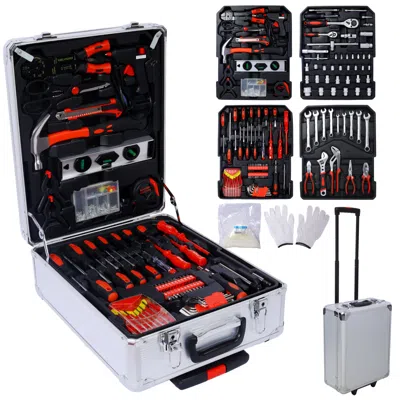 Streamdale Furniture Streamdale 899pcs Home Repair Tool Set With 4-drawer Rolling Storage Case (silver)