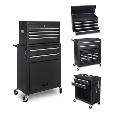 Streamdale Furniture Streamdale 8-drawer Rolling Tool Chest With Detachable Top Box