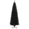 Streamdale Furniture Streamdale 8ft Unlit Slim Douglas Fir Pencil Christmas Tree Black