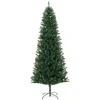 Streamdale Furniture Streamdale 8ft Unlit Slim Fir Artificial Christmas Tree Green In Green