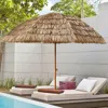 Streamdale Furniture Streamdale 8'thatch Patio Tiki Umbrella Tropical Palapa Raffia Tiki Hut Hawaiian Hula Beach Umbrella
