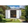 Streamdale Furniture Streamdale 8x10ft Iron-wood Tool Shed - Nature & Function