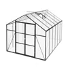Streamdale Furniture Streamdale 8x12 Ft Polycarbonate Greenhouse, Heavy Duty Aluminum Frame