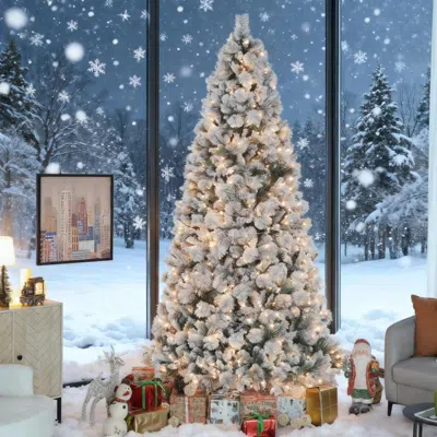 Streamdale Furniture Streamdale 9 Ft Artificial Christmas Tree With 750 Clear Lights For Home /office /holiday In Multi