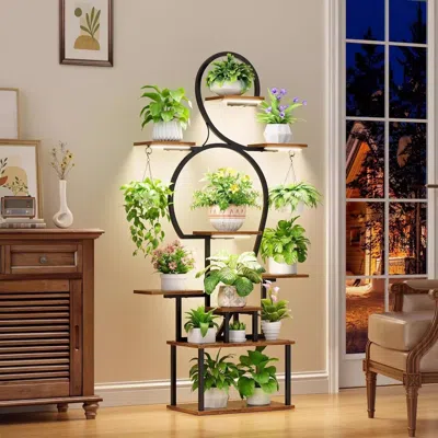 Streamdale Furniture Streamdale 9-tier Plant Stand With Grow Light