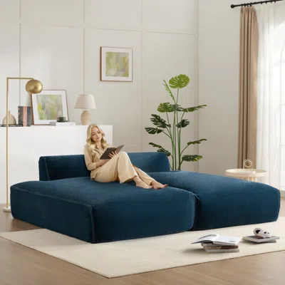 Streamdale Furniture Streamdale 90" Oversized Modular Sectional Sofa Bed, Foam-filled, 3 Colors